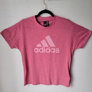 NWT Adidas Future Icons Winners 3.0 Short Sleeve Tee Size Medium Pink Strata
